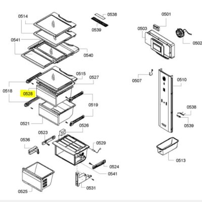 کشو ساید بوش با کد فنی 00708704 - روبراه سرویس