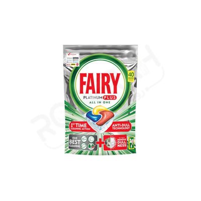 قرص ظرفشویی فایری 40 عددی پلاتینیوم پلاس - روبراه سرویس